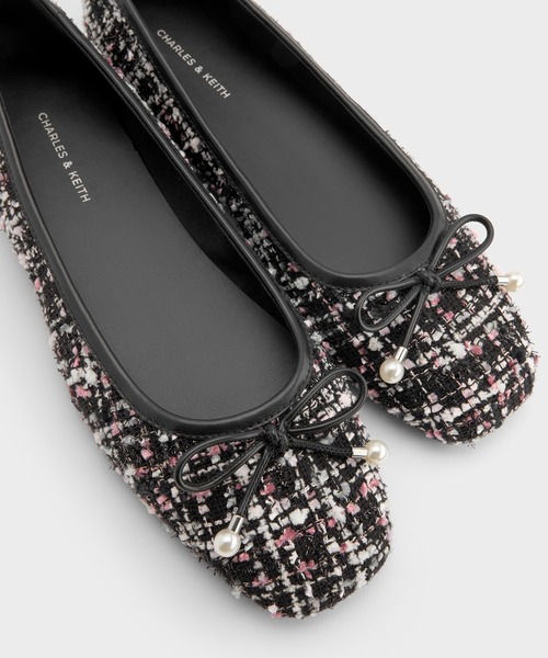 CHARLES & KEITH(チャールズ & キース)の「Barbara バーバラ パールエンベリシュッドボウバレエフラット(バレエシューズ・レディース・レッド/ブラック系その他6/マルチ・22.5cm/23cm/23.5cm/24.5cm/25cm/25.5cm)」の10枚目の写真
