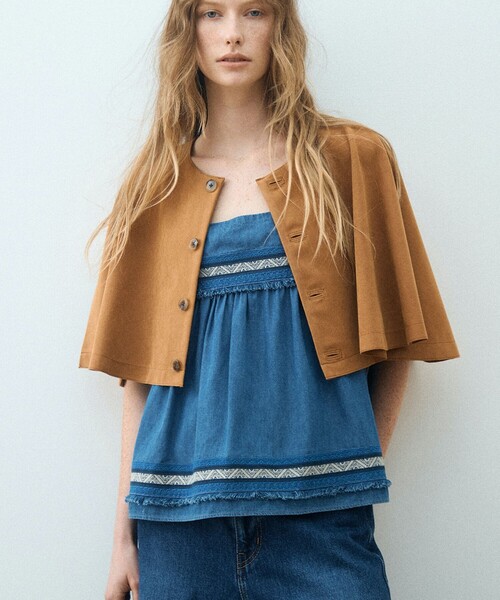 LIBJOIE エンブロイダリーペプラムキャミソール LIBJOIE（リブジョア）の「エンブロイダリーペプラムキャミソール