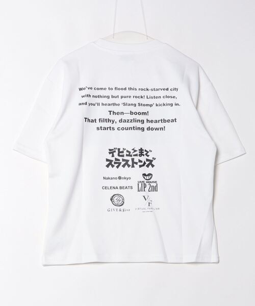 CELENA BEATS(セレナビーツ)の「「デビューまでスラストンズ」 ロゴデザイン オリジナルTシャツ(Tシャツ/カットソー・メンズ・ブラック系その他/ホワイト系その他/ホワイト/ブラック・L/M/S)」の6枚目の写真