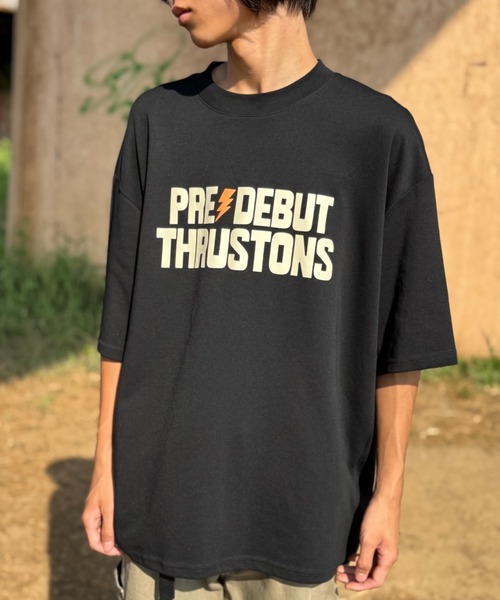 CELENA BEATS(セレナビーツ)の「「デビューまでスラストンズ」 ロゴデザイン オリジナルTシャツ(Tシャツ/カットソー・メンズ・ブラック系その他/ホワイト系その他/ホワイト/ブラック・L/M/S)」の10枚目の写真