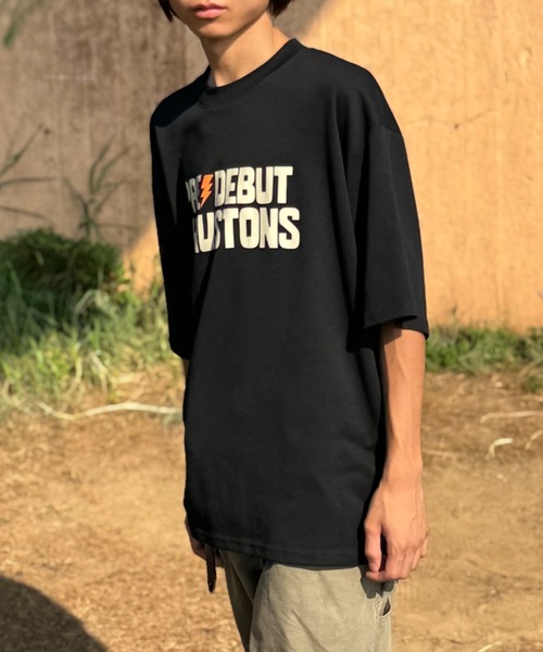 CELENA BEATS(セレナビーツ)の「「デビューまでスラストンズ」 ロゴデザイン オリジナルTシャツ(Tシャツ/カットソー・メンズ・ブラック系その他/ホワイト系その他/ホワイト/ブラック・L/M/S)」の16枚目の写真