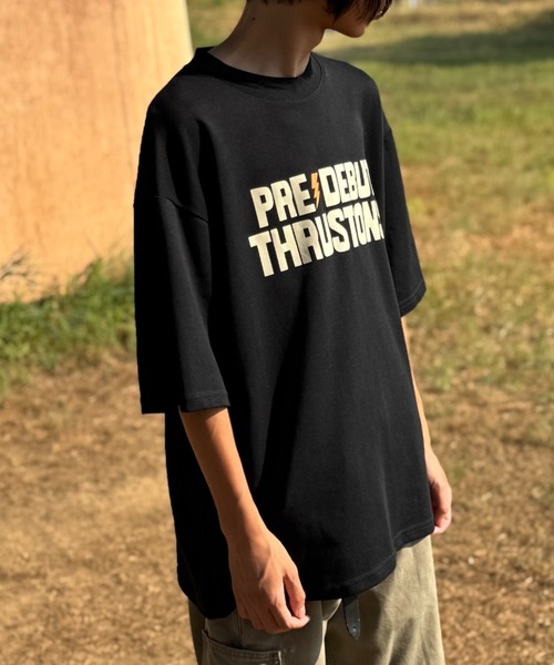 CELENA BEATS(セレナビーツ)の「「デビューまでスラストンズ」 ロゴデザイン オリジナルTシャツ(Tシャツ/カットソー・メンズ・ブラック系その他/ホワイト系その他/ホワイト/ブラック・L/M/S)」の18枚目の写真