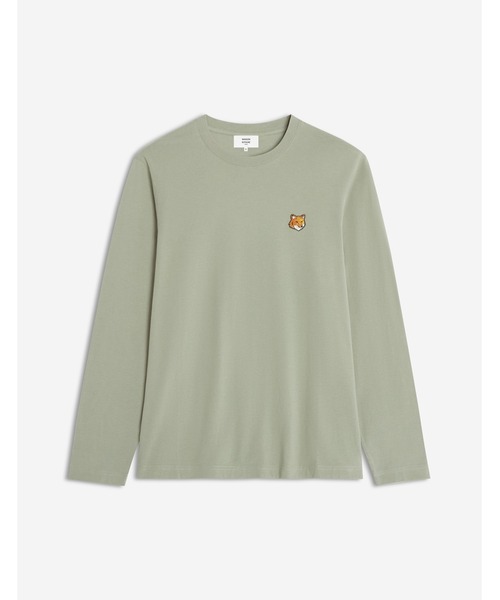 Maison Kitsune（メゾンキツネ）の「FOX HEAD REGULAR LONG SLEEVE TEE-SHIRT（Tシャツ/カットソー・メンズ・モスグリーン・XS/S/M/L/XL）」の2枚目の写真