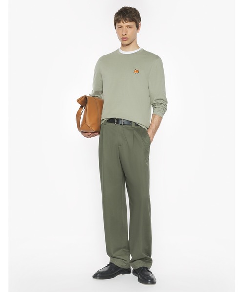 Maison Kitsune（メゾンキツネ）の「FOX HEAD REGULAR LONG SLEEVE TEE-SHIRT（Tシャツ/カットソー・メンズ・モスグリーン・XS/S/M/L/XL）」の4枚目の写真