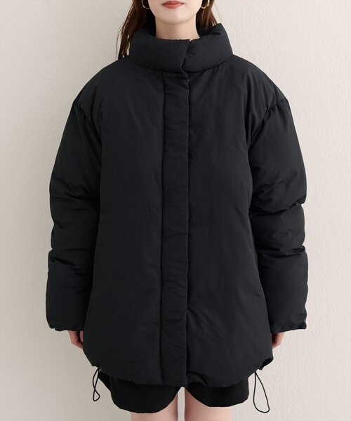 natural couture（ナチュラルクチュール）の「ノンキルト中綿ブルゾン（ブルゾン・レディース・ブラウン/アイボリー/グレイッシュベージュ/ブラック・FREE）」の13枚目の写真