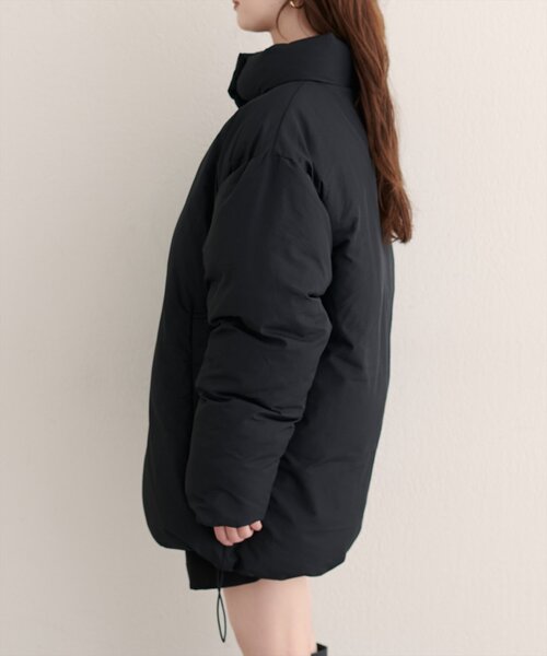 natural couture（ナチュラルクチュール）の「ノンキルト中綿ブルゾン（ブルゾン・レディース・ブラウン/アイボリー/グレイッシュベージュ/ブラック・FREE）」の15枚目の写真