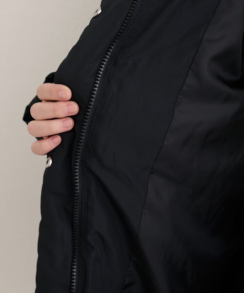 natural couture（ナチュラルクチュール）の「ノンキルト中綿ブルゾン（ブルゾン・レディース・ブラウン/アイボリー/グレイッシュベージュ/ブラック・FREE）」の18枚目の写真