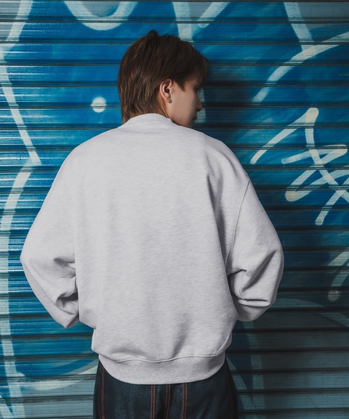 SIDEWAY STANCE（サイドウェイスタンス）の「【SIDEWAY STANCE】バリエーション プリント スウェット トレーナー（スウェット・メンズ・ブラック系/ブラック/ホワイト系1/ライトグレー系1/ホワイト系/グレー系2/ライトグレー系2/ブラック系3/ブラック系1/ライトグレー/グレー/ブラック系2/ホワイト系3/グレー系・LARGE/MEDIUM/SMALL/X-LARGE）」の19枚目の写真