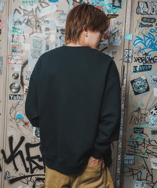 SIDEWAY STANCE（サイドウェイスタンス）の「【SIDEWAY STANCE】バリエーション プリント スウェット トレーナー（スウェット・メンズ・ブラック系/ブラック/ホワイト系1/ライトグレー系1/ホワイト系/グレー系2/ライトグレー系2/ブラック系3/ブラック系1/ライトグレー/グレー/ブラック系2/ホワイト系3/グレー系・LARGE/MEDIUM/SMALL/X-LARGE）」の16枚目の写真