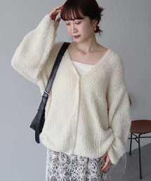 earth music&ecology | スパンコールブークレカーディガン(カーディガン/ボレロ)