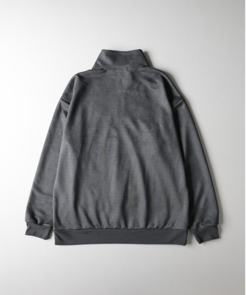 BACK NUMBER（バックナンバー）の「【BACK NUMBER】フェイクスエードハーフZIPトレーナー(ゆったり/シルエット/カジュアル）（スウェット・メンズ・オフホワイト/ライトグレー/ブラック/シルバー・M/L/XL）」の8枚目の写真