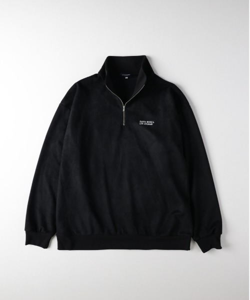 BACK NUMBER（バックナンバー）の「【BACK NUMBER】フェイクスエードハーフZIPトレーナー(ゆったり/シルエット/カジュアル）（スウェット・メンズ・オフホワイト/ライトグレー/ブラック/シルバー・M/L/XL）」の7枚目の写真