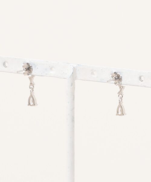 Burner（バーナー）の「【blatto 925silver】シルバー925　ドロップxフラワーラインストーンピアス esm-pierce-55-18【RBTS】（ピアス（両耳用）・レディース・ゴールド/シルバー・FREE）」の3枚目の写真