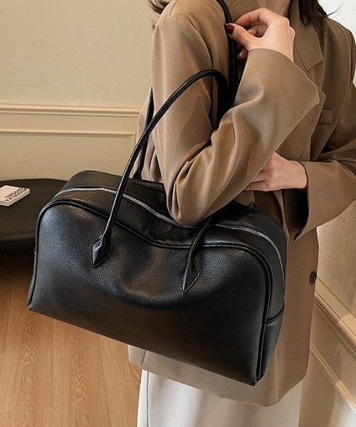 gossip!ロサンゼルス(ゴシップロサンゼルス)の「PUボストンバッグ(ハンドバッグ・レディース・ブラウン/キャメル/ブラック・FREE)」の10枚目の写真