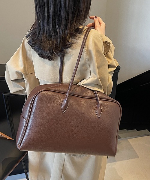 gossip!ロサンゼルス(ゴシップロサンゼルス)の「PUボストンバッグ(ハンドバッグ・レディース・ブラウン/キャメル/ブラック・FREE)」の13枚目の写真