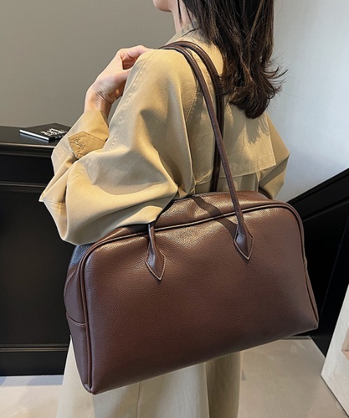 gossip!ロサンゼルス(ゴシップロサンゼルス)の「PUボストンバッグ(ハンドバッグ・レディース・ブラウン/キャメル/ブラック・FREE)」の14枚目の写真