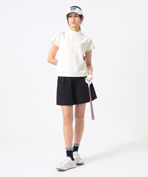 BEAMS GOLF(ビームスゴルフ)の「ORANGE LABEL / インナー付き フレア ショートパンツ(撥水・UVカット)(その他パンツ・レディース・ブラック/ホワイト系その他5/オリーブ・LARGE/MEDIUM/SMALL)」の7枚目の写真