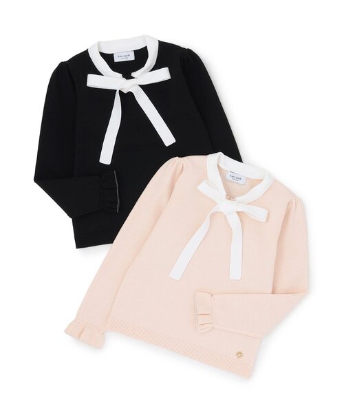 kate spade new york kids(ケイトスペードニューヨーク)の「ボウタイセーター(ニット/セーター・キッズ・ブラック/ピンク・M(130-140cm)/L(150-160cm)/S(110-120cm)/90-100cm)」の8枚目の写真