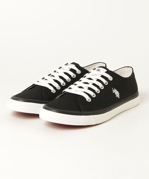 U.S. POLO ASSN.(ユーエスポロアッスン)の「【U.S. POLO ASSN./ユーエスポロアッスン】キャンバス ワンポイントローカットスニーカー(スニーカー・レディース・ホワイト/ブラック・22.5cm/23.0cm/23.5cm/24.0cm/24.5cm/25.0cm)」の6枚目の写真