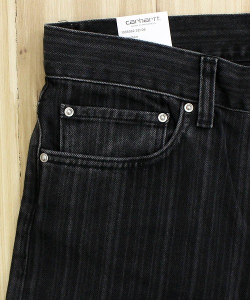 Carhartt WIP（カーハートダブリューアイピー）の「WIP ライランパンツ ストレートデニムパンツ Rylan Pant（デニムパンツ・メンズ・ブラック・34/32/30）」の6枚目の写真