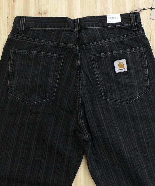 Carhartt WIP（カーハートダブリューアイピー）の「WIP ライランパンツ ストレートデニムパンツ Rylan Pant（デニムパンツ・メンズ・ブラック・34/32/30）」の9枚目の写真