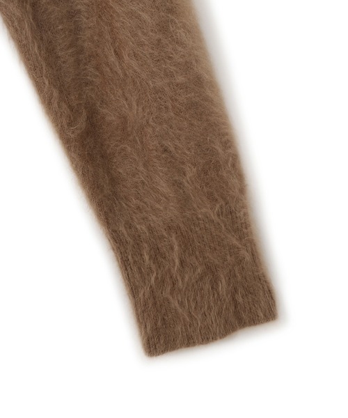 ADAM ET ROPE'(アダムエロペ)の「ブラッシュカシミヤVネックカーディガン(カーディガン/ボレロ・レディース・グリーン系その他3/ダークブラウン・FREE)」の16枚目の写真
