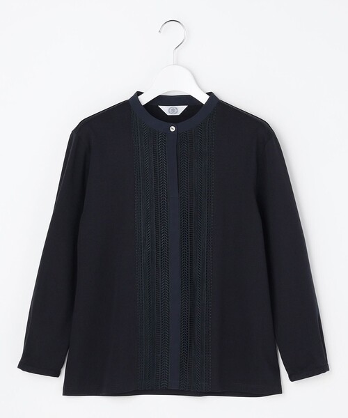 J.PRESS(ジェイプレス)の「レースコンビ ボウタイ カットソー(Tシャツ/カットソー・レディース・ホワイト系/ネイビー系・MEDIUM/LARGE)」の14枚目の写真