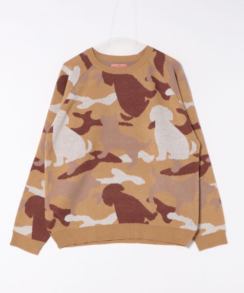 CORISCO（コリスコ）の「アニマルカモフラ柄ニット(M1)（ニット/セーター・メンズ・カーキ系2/ベージュ系1/グレー系2/カーキ系1/ベージュ系2/グレー系1・X-LARGE/LARGE/MEDIUM）」の19枚目の写真
