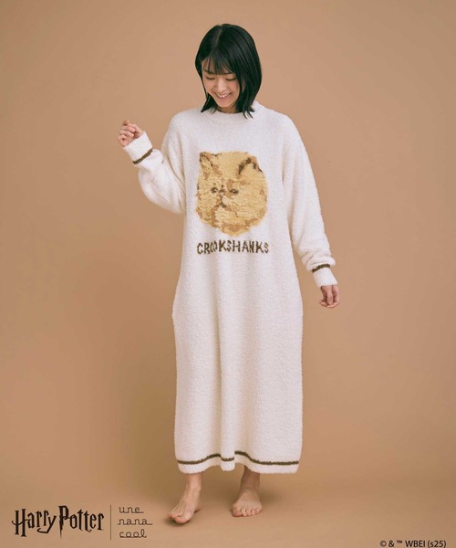 une nana cool(ウンナナクール)の「【ハリー・ポッターコラボ】 Harry Potter × une nana cool ワンピース(ルームワンピース・レディース・クリーム/ピンク・M-L)」の2枚目の写真