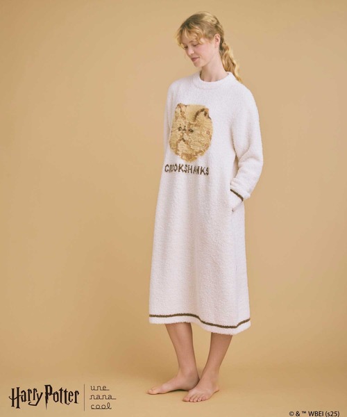 une nana cool(ウンナナクール)の「【ハリー・ポッターコラボ】 Harry Potter × une nana cool ワンピース(ルームワンピース・レディース・クリーム/ピンク・M-L)」の18枚目の写真