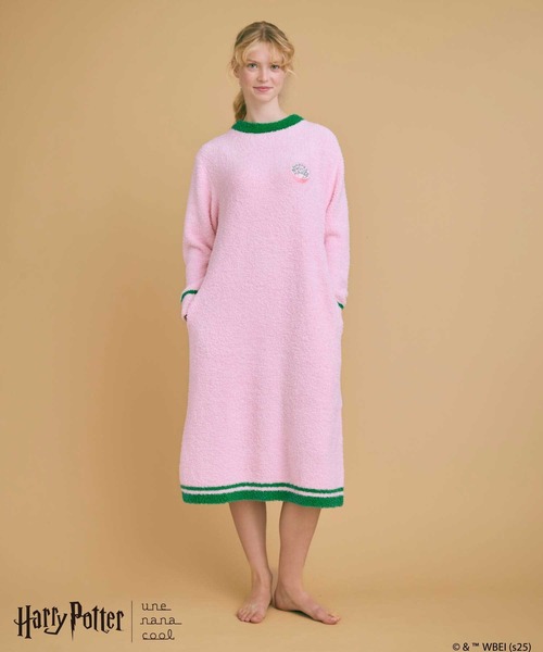 une nana cool(ウンナナクール)の「【ハリー・ポッターコラボ】 Harry Potter × une nana cool ワンピース(ルームワンピース・レディース・クリーム/ピンク・M-L)」の6枚目の写真