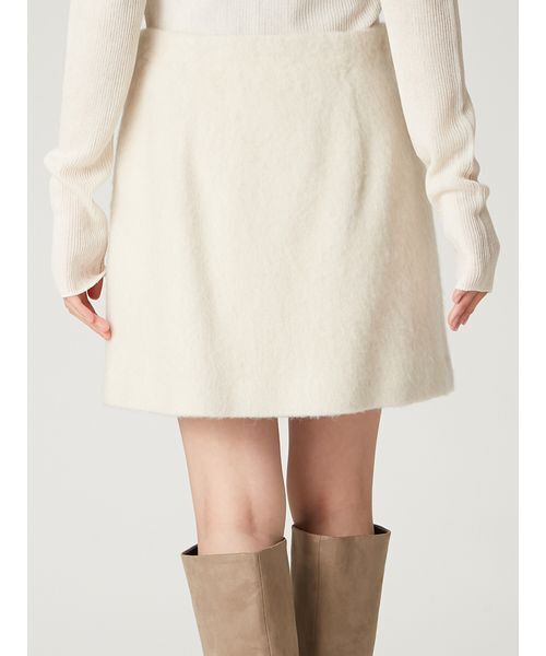 FRAY I.D（フレイアイディー）の「ウールシャギーミニスカート（スカート・レディース・オフホワイト/グレー/ライトブルー・0/1）」の4枚目の写真