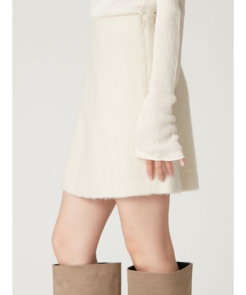 FRAY I.D（フレイアイディー）の「ウールシャギーミニスカート（スカート・レディース・オフホワイト/グレー/ライトブルー・0/1）」の5枚目の写真