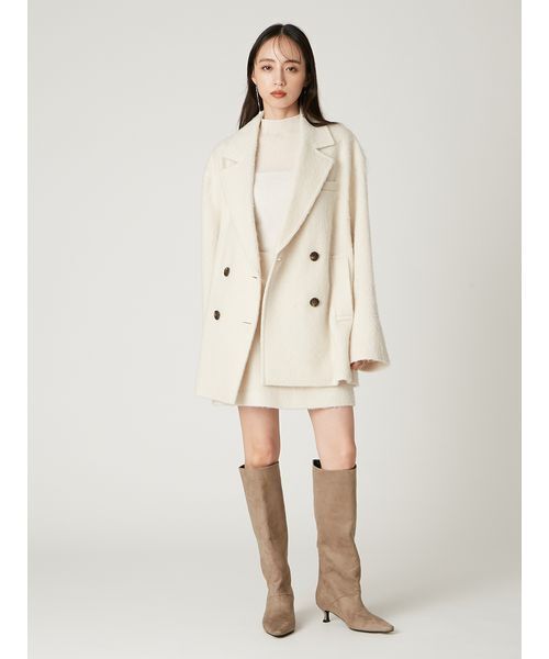 FRAY I.D（フレイアイディー）の「ウールシャギーミニスカート（スカート・レディース・オフホワイト/グレー/ライトブルー・0/1）」の10枚目の写真