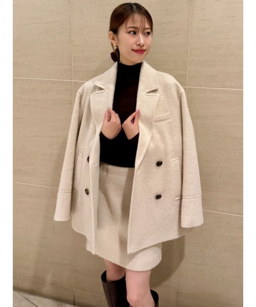 FRAY I.D（フレイアイディー）の「ウールシャギーミニスカート（スカート・レディース・オフホワイト/グレー/ライトブルー・0/1）」の2枚目の写真