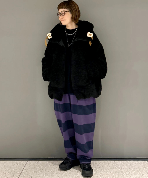 JOURNAL STANDARD LUXE（ジャーナルスタンダード　ラックス）の「ボーダータックパンツ（その他パンツ・レディース・チャコールグレー/ネイビー・FREE）」の10枚目の写真