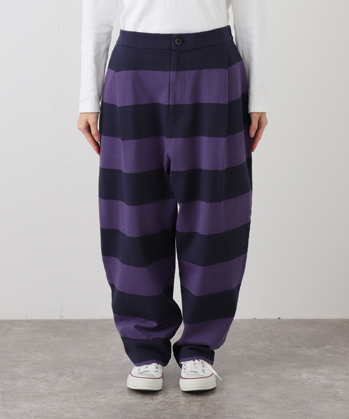 JOURNAL STANDARD LUXE（ジャーナルスタンダード　ラックス）の「ボーダータックパンツ（その他パンツ・レディース・チャコールグレー/ネイビー・FREE）」の11枚目の写真