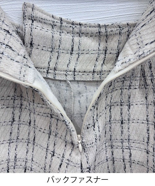 Miniministore(ミニミニストア)の「ツイードショートパンツ ラップスカート風(その他パンツ・レディース・ブラック/オフホワイト・M/S/L)」の16枚目の写真