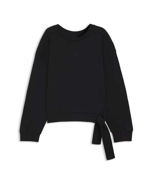 BOSS(ボス)の「コットンブレンド スウェットシャツ タイディテール(スウェット・レディース・ブラック・S/XS/L/M)」の6枚目の写真