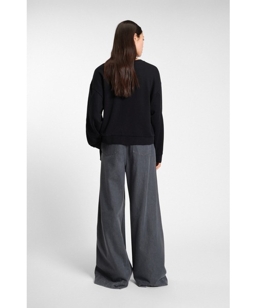 BOSS(ボス)の「コットンブレンド スウェットシャツ タイディテール(スウェット・レディース・ブラック・S/XS/L/M)」の5枚目の写真