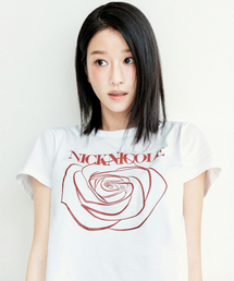 ROSE SIGNATURE CROP TOP_WHITE BURGUNDY