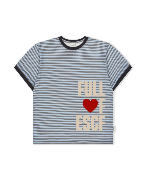 ESCAPEFROM（エスケープフロム）の「フルラブ ESCF アンド ソラ スター ロゴ ストライプ フルプリント リンガー 半袖Tシャツ（Tシャツ/カットソー・レディース・その他・MEDIUM）」の3枚目の写真