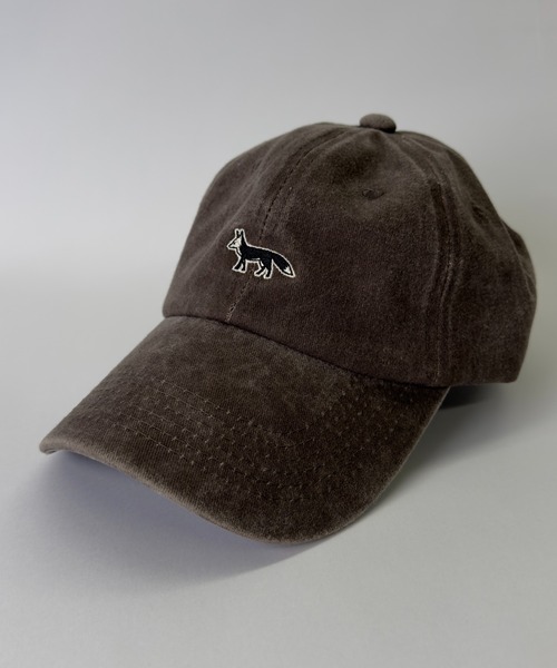 セール】T-MAC ワンポイント刺繍 ツイル ピグメントキャップ FOX刺繍