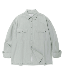 F.ILLUMINATE | デイリーポケットシャツ-ライトグレー(シャツ/ブラウス)