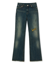 Midnight Move | ws boots cut pants [blue](デニムパンツ)