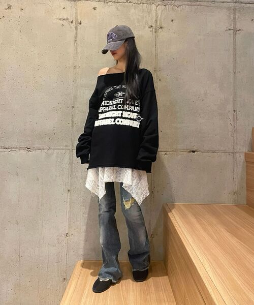 Midnight Move（ミッドナイトムーブ）の「ws boots cut pants [blue]（デニムパンツ・レディース・その他・SMALL/MEDIUM）」の5枚目の写真
