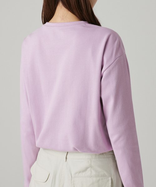 MUSINSA STANDARD WOMAN（ムシンサスタンダードウーマン）の「ウィメンズリラックスクルーネック長袖Tシャツ[ライラック]（Tシャツ/カットソー・レディース・その他・SMALL/MEDIUM/LARGE/X-SMALL）」の5枚目の写真