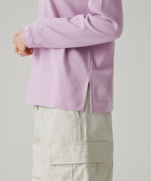 MUSINSA STANDARD WOMAN（ムシンサスタンダードウーマン）の「ウィメンズリラックスクルーネック長袖Tシャツ[ライラック]（Tシャツ/カットソー・レディース・その他・SMALL/MEDIUM/LARGE/X-SMALL）」の7枚目の写真