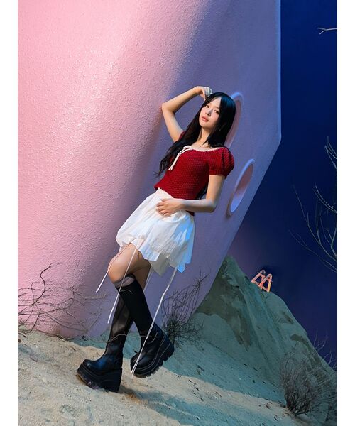 SINOON（シヌーン）の「【ルセラフィム ホンウンチェ着用】 PUFF HALF