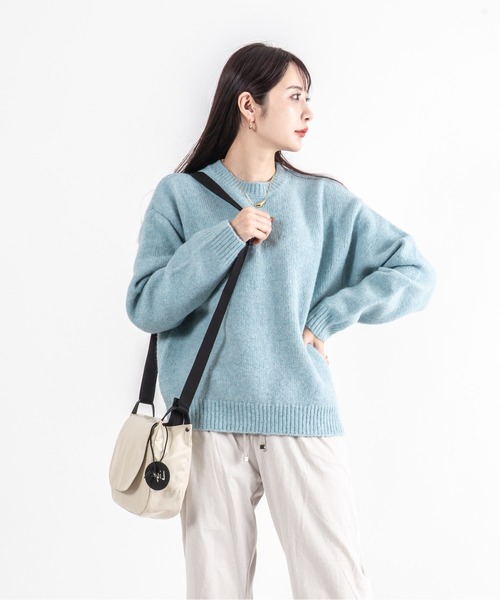 Jack Gomme（ジャックゴム）の「【JACK GOMME】ショルダーバッグ メッセンジャーバッグ　NICO Sac besace（ショルダーバッグ・レディース・アイボリー/ブラック/シルバー/モカ/オリーブ/インディゴブルー/ワインレッド・FREE）」の8枚目の写真